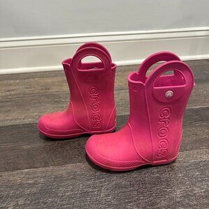 Crocs kids girls rain boots